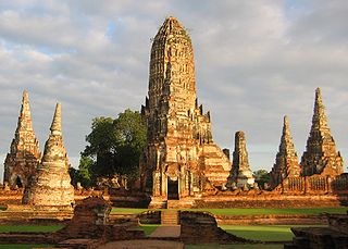 Wat Chaiwatthanaram, ville historique d'Ayutthaya.