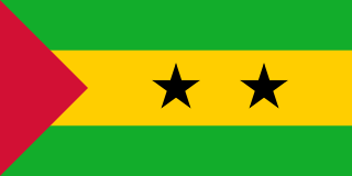 Drapeau de Sao Tomé-et-Principe.