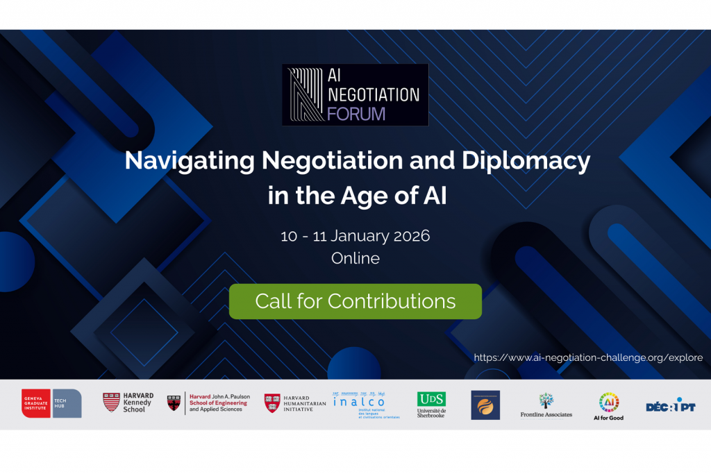 Appel à participation AI Negotiation Forum